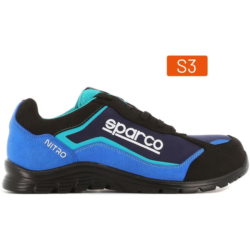 Sparco - 07522NRAZ Scarpa Antinfortunistica Nitro Petter esd S3 src Blu/Nero 43