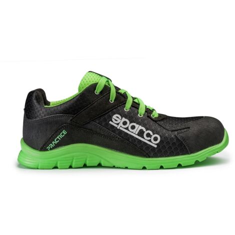Scarpe antinfortunistiche Sparco Practice S1P SRC - 42 - Nero/Verde