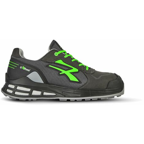 Scarpe antinfortunistiche U-Power Egon S1P SRC ESD - 45 - Antracite/Verde