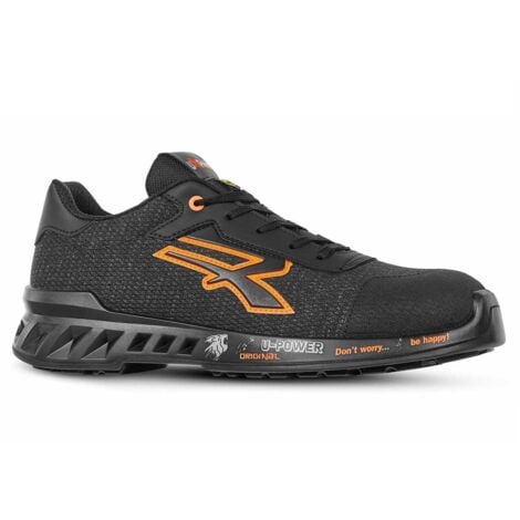 U-POWER Scarpe Antinfortunistiche UPower Bruce S1P Linea RedLeve Nero/Arancione 44