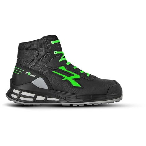 U-POWER Scarpe Antinfortunistiche UPower Kent S3 Red Premium Nero/Verde 42