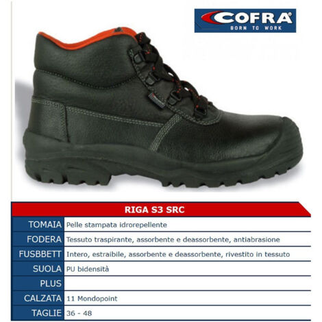 Scarpe Antinfortunistics Demande De Première Protettiva Pelle S3    41