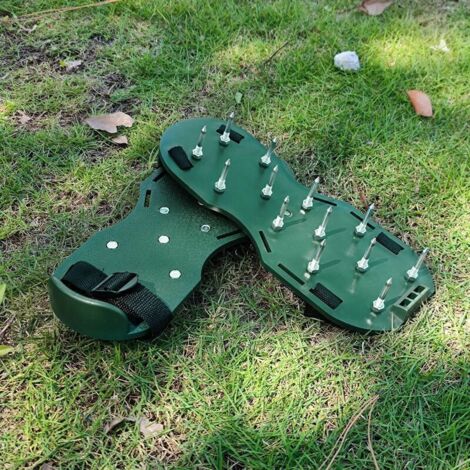 Scarpe con chiodi patchwork, erba da giardino, pino e terra, 4,2 cm, chiodi per erba, prato, scarpe gonfiabili in pino e terra, verde