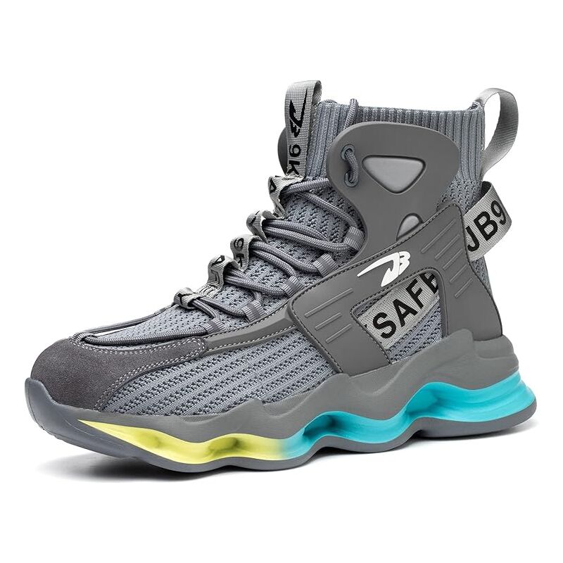 Image of Scarpe con punta in acciaio per uomo e donna, unisex, leggere, sicure, antiperforazione, antiscivolo, per lavori edili e uso quotidiano-41