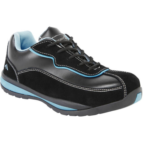 Scarpe da ginnastica a bassa sicurezza da donna Portwest S1P Trainer HRO Nero / Blu 41