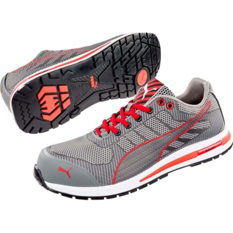 Scarpe da ginnastica a bassa sicurezza Puma Xelerate Knit S1P HRO SRC Grigio / Rosso 40