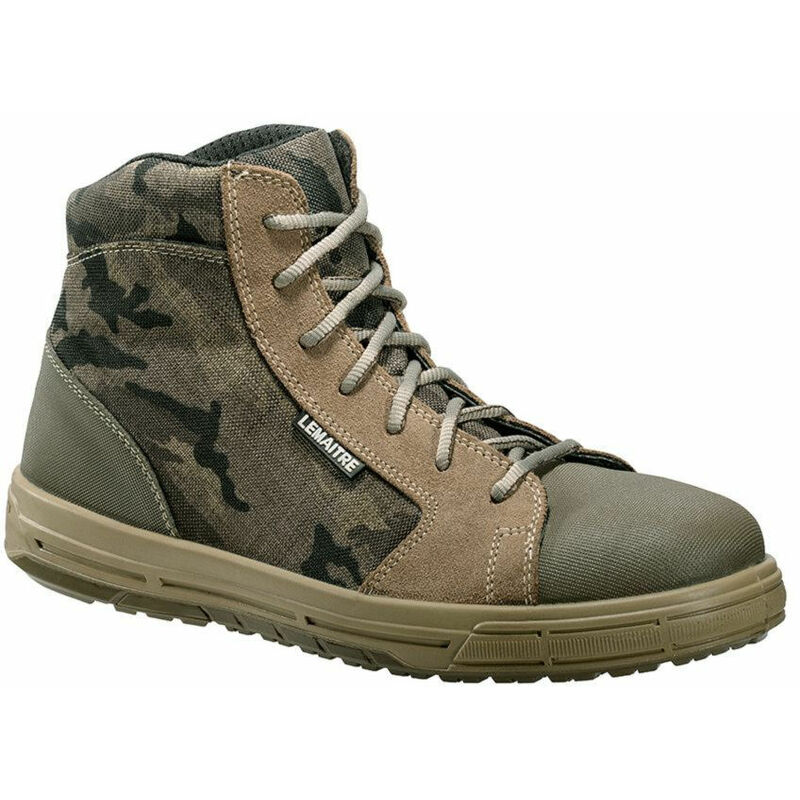 Image of Lemaitre - Sneaker alta sicurezza S1P Wanted src Verde militare 46 - Verde militare