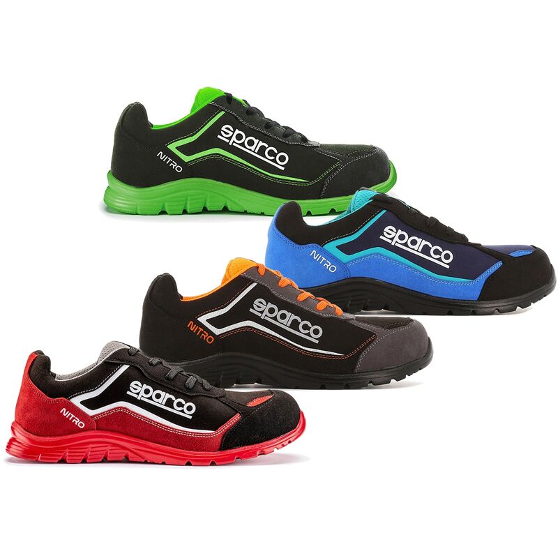 Sparco Nitro S3 SRC Arbeitsschuhe - 48 EU - Schwarz / Rot