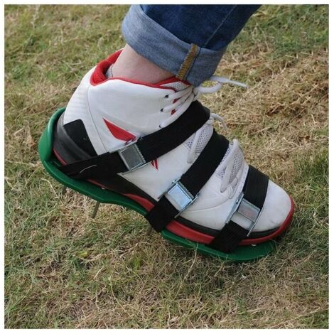 Scarpe d'arredo per prato giardino, spuntoni da 57mm e attacchi universali Sandali aeratore da prato