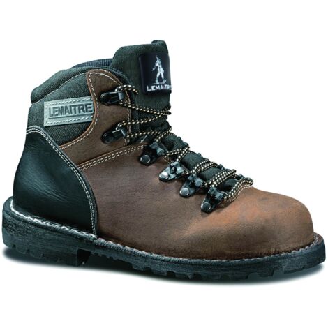 Scarpe di sicurezza alte SAHARA S3 CI HRO SRC Marrone/Nero 38