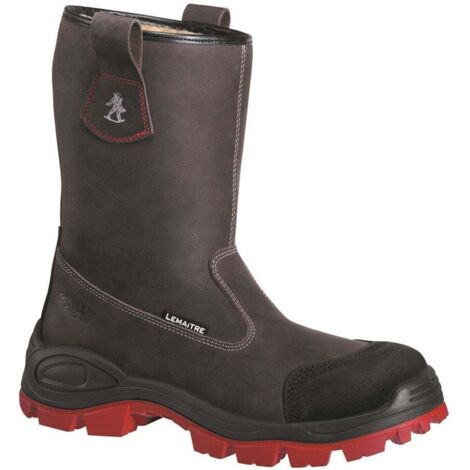 Scarpe di sicurezza alte TENERE S3 CI SRC Nero/Rosso 38