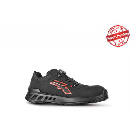 Scarpe di sicurezza basse CAESAR S3 SRC CI ESD - Nero/Rosso 39