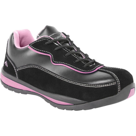 Scarpe di sicurezza basse Donna S1P HRO Nero/Rosa 38