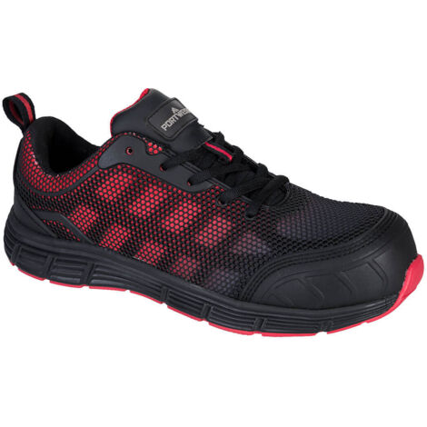 Scarpe di sicurezza basse Ogwen S1P Nero/Rosso 36