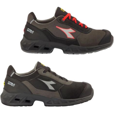 Scarpe Diadora Utility Shark Stable Impact Leat S3, misura: 37 Nero-Grigio (C2680)