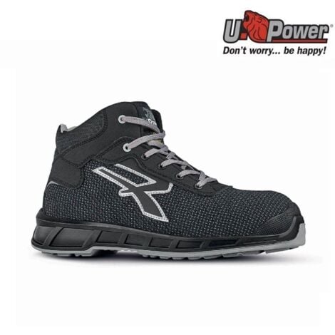 U-POWER SCARPE LAVORO UPOWER MORRISON S3S ANTIFORTUNISTICA SCARPA ALTA GRIGIO MISURA 37