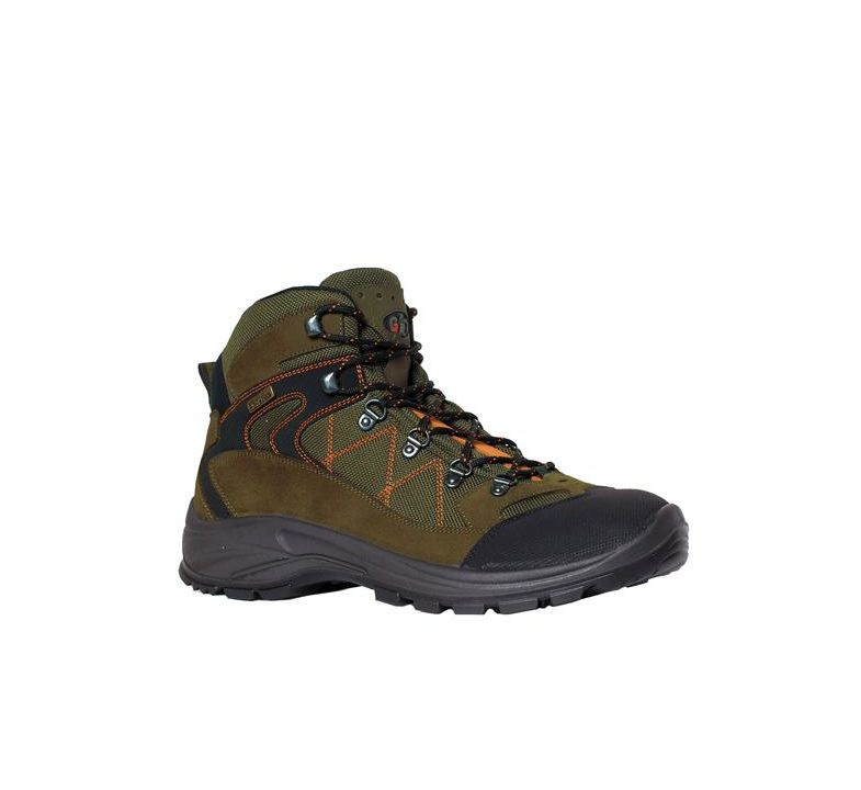 Image of Scarpe Per Trekking Alte 'Egipt' N. 42 - Verde/Arancio