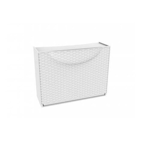 SCARPIERA 1 MODULO RATTAN BIANCA