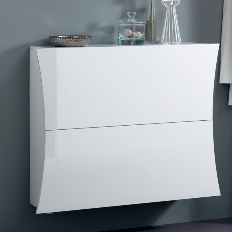 Web Furniture Scarpiera Arco Bianco Lucido Design Italiano