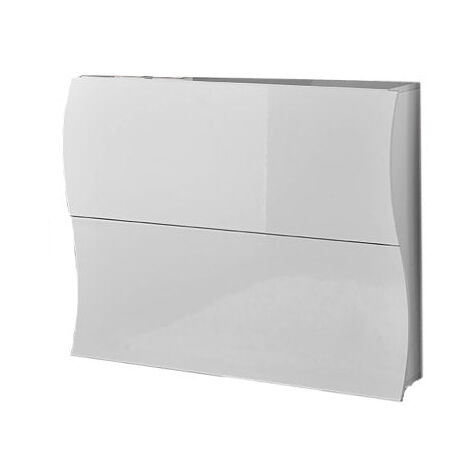 Scarpiera 2 Ante a Ribalta 101x26,6x81,4 cm Onda Bianco Lucido