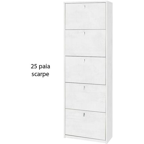 mDesign Portascarpe da Appendere per 16 Paia di Scarpe – Organizer da  Appendere alla Porta in Fibra Sintetica Traspirante – Scarpiera da Appendere  su Porte e sbarre Armadio – Beige/Grigio : 