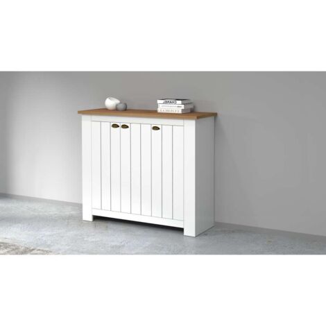 Scarpiera 3 Ante Bianco Rovere Wotan