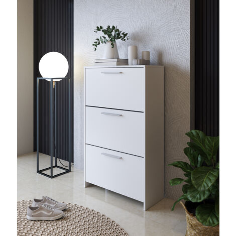 SCARPIERA 3 RIBALTE MOD. ANJA CM 69X28 H. 115 BIANCA