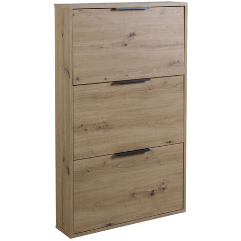 SCARPIERA 3 RIBALTE SLIM CM. 65X15X105 H ROVERE A.- 1,0 pz