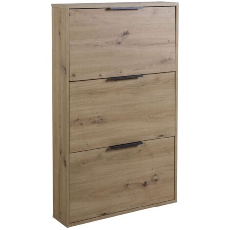 SCARPIERA 3 RIBALTE SLIM CM. 65X15X105 H ROVERE A.