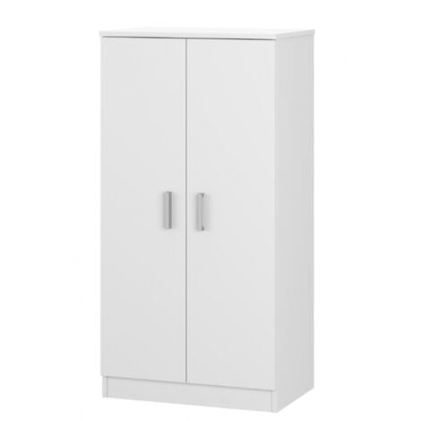 Scarpiera 55x36x108 cm bianco opaco con 2 ante - Russia