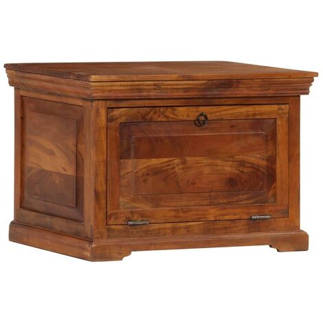 Scarpiera 60x40x41 cm in Legno Massello di Acacia