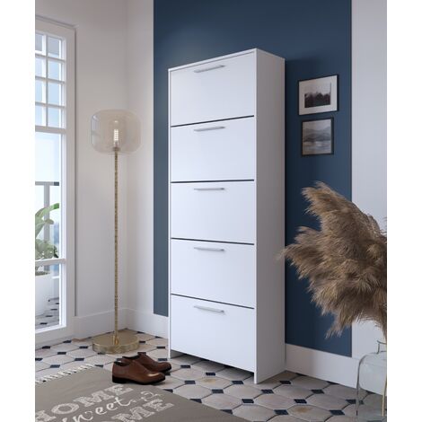 SCARPIERA ANJA 5 RIBALTE BIANCO