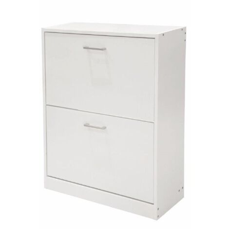 SCARPIERA BIANCO 2 ANTE 63X24X80CM MDF