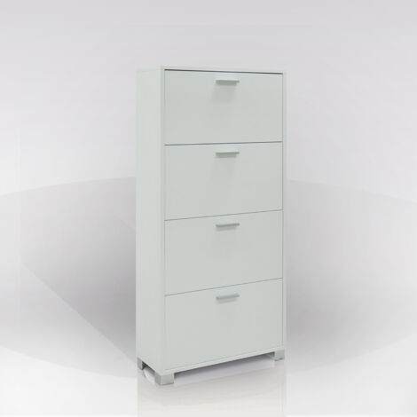SCARPIERA BIANCO FIAMMATO 70X29XH154CM 4 RIBALTE