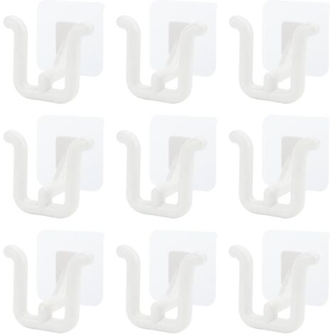 Scarpiera da parete - 9 ganci per scarpe - PP autoadesivo - Salvaspazio - Scarpiera da parete per bagno, cucina, porta dell'armadio