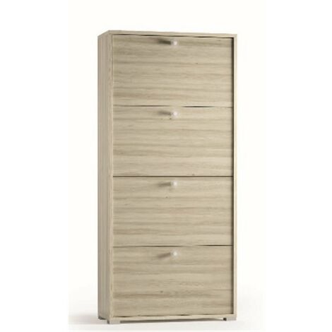 Scarpiera 60x152,5 h cm legno bianco 4 ante - Sonic