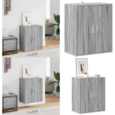 Scarpiera Grigio Sonoma 60x35x70 cm in Legno Multistrato - Scarpiera da camera da letto - Scarpiera da corridoio