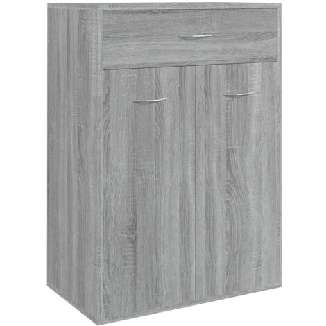 Scarpiera Grigio Sonoma 60x35x84 cm in Legno Multistrato vidaXL