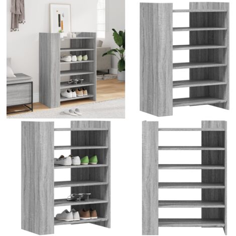 Scarpiera Grigio Sonoma 74,5x37,5x100 cm in Legno Multistrato - Scarpiera grigio sonoma - Scarpiera da interno