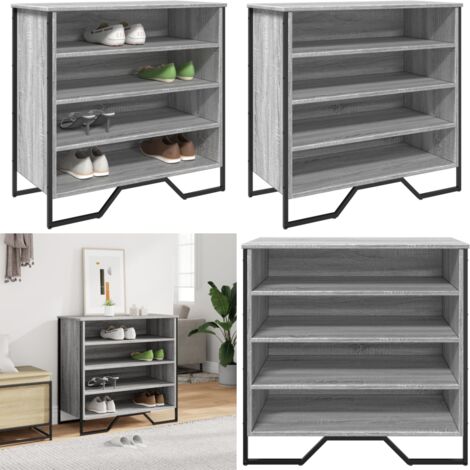 Scarpiera Grigio Sonoma 80x38x78 cm in Truciolato - Scarpiera grigio sonoma - Scarpiera per casa