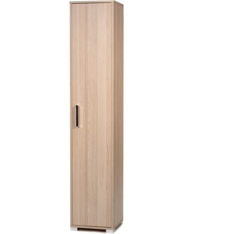 Scarpiera in legno nobilitato 1 anta ripiani interni 37x189h cm