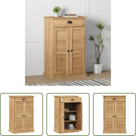 Scarpiera in pino -  Scarpiera VIGO 60x35x96 cm in Legno Massello di Pino