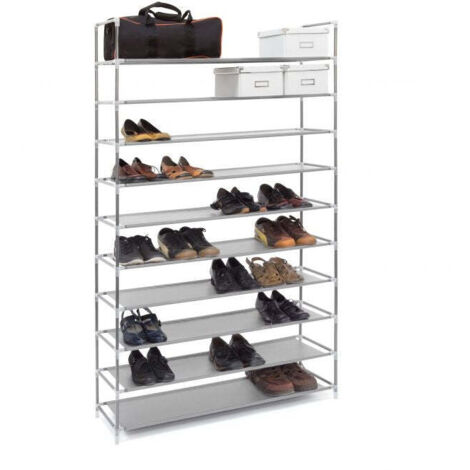 Scarpiera in tessuto per 50 paia di scarpe