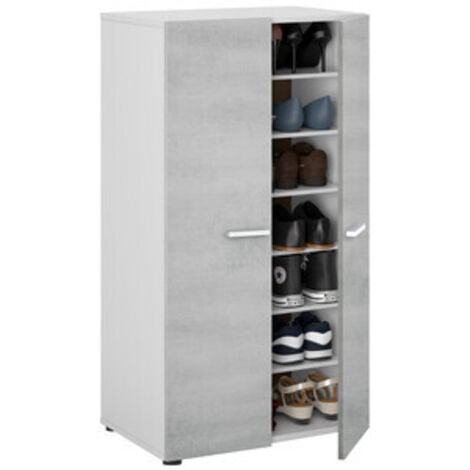SCARPIERA KIT 2 ANTE 6 RIPIANI 55X36X103 BIANCO CEMENTO (02221)