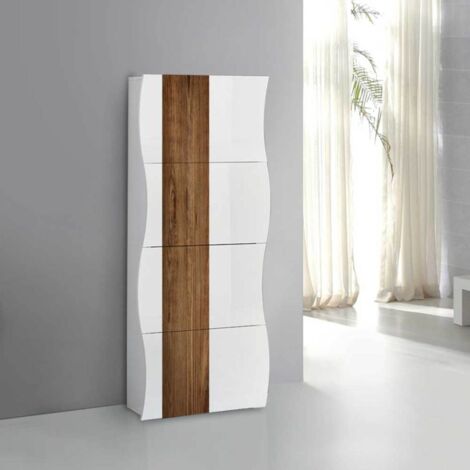 Scarpiera linea Mia 4 ante con serigrafia wood