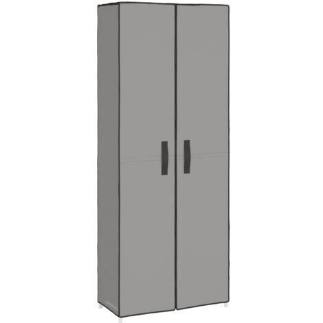 Scarpiera mobile contenitore per scarpe mobile ingresso/corridoio/soggiorno 60 x 30 x 166 cm tessuto grigio 020021776
