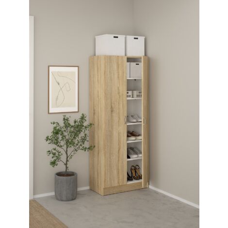 SCARPIERA/MOBILE MULTIUSO MOD. FOCUS 69.2X34.6 H. 170.4 OAK