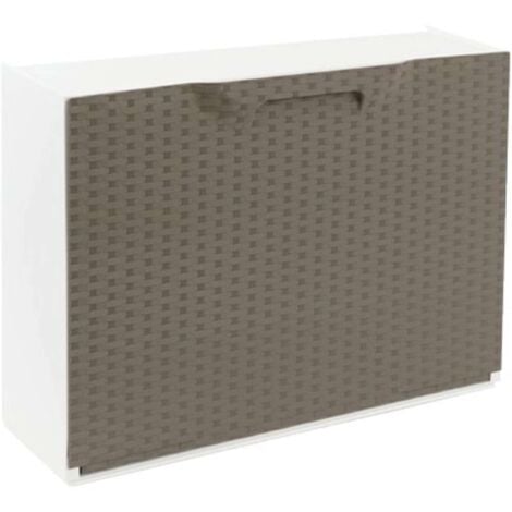 SCARPIERA MODULARE RATTAN - BIANCO/TORTORA CM 51X17,3 H.CM 40,1 - 1 pezzo