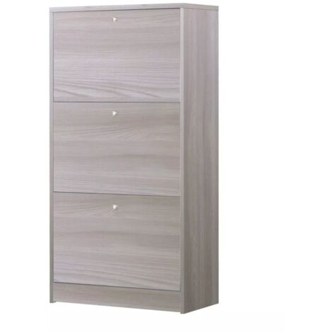 scarpiera olmo con 3 ante, 62x121x29 cm