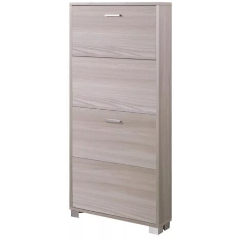 scarpiera olmo con 4 ante, 70x154x18 cm